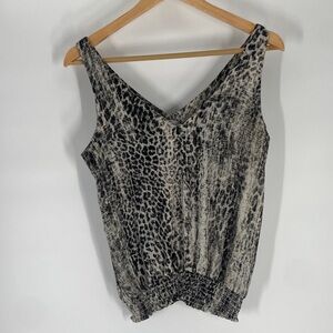 Allison Joy White, Gray, And Black Sleeveless Top Size XS Gently Used